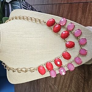 ETC! Pink & gold necklace